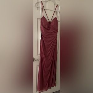 Azazie Kamali bridesmaid dress in desert rose size 4